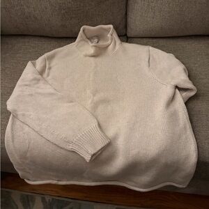 J. Crew Off-White Turtleneck Sweater